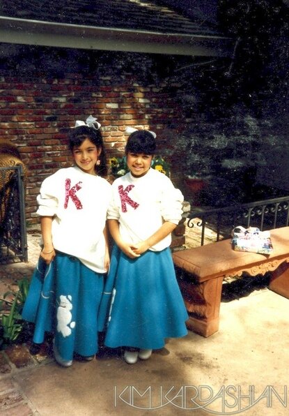 kim20 Kim and Kourtney Kardashian: Matching Childhood Photos