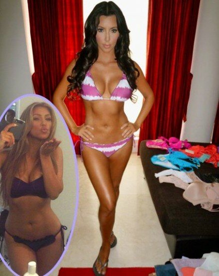 Kim Kardashian' s new bikini body 