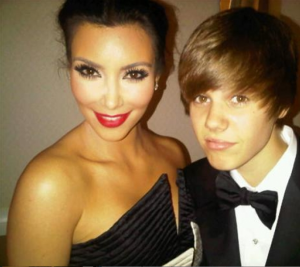 Kim Kardashian and Justin Bieber