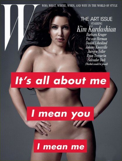 Kim Kardashian Naked in W Magazine