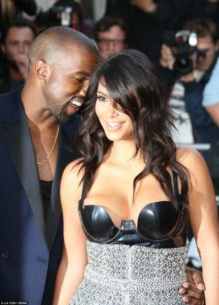 Kim Kardashian and Kanye West GQ Awards